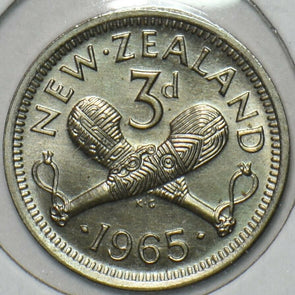 New Zealand 1965 3 Pence 152391 combine shipping