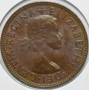 Australia 1953 1/2 Penny Kangaroo animal Elizabeth II 902206 combine shipping