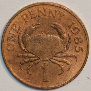 Guernsey 1985 Penny Edible Crab animal 903696 combine shipping