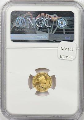 Australia 1989 P 5 Dollars gold Red kangaroo animal NGC Proof 69 Ultra Cameo 1/2