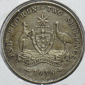 Australia 1936 Florin Kangaroo animal Emu 193761 combine shipping