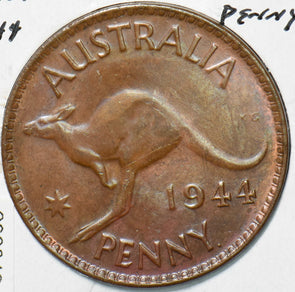 Australia 1943 Georgivs VI Penny Kangaroo animal 292841 combine shipping