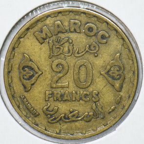 Morocco 1951 AH 1371 20 Francs 901565 combine shipping