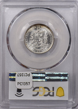 Venezuela 1960 Bolivar PCGS MS 66+ finest known none Finer PC1357 combine shippi