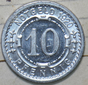 Germany 1920 Witten 10 Pfennig 292551 combine shipping