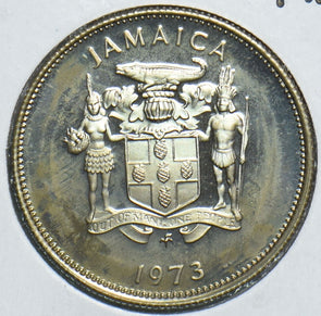Jamaica 1973 5 Cents Crocodile animal Proof 153824 combine shipping
