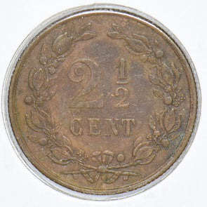 Netherlands 1884 2 1/2 Cents Crowned rampant lion animal 190871 combine shippin