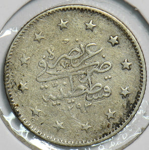 Turkey 1903 AH1293 2 Piastres 152825 combine shipping