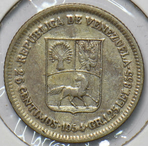 Venezuela 1954 25 Centimos Horse animal 902710 combine shipping
