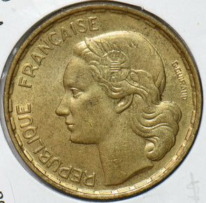 France 1952 50 Francs Rooster animal 294085 combine shipping
