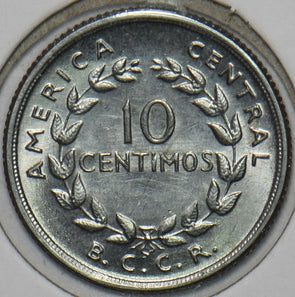 Costa Rica 1958 10 Centimos BU196187 combine shipping