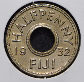 Fiji 1952 1/2 Penny  901750 combine shipping