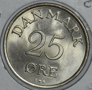 Denmark 1956 25 Ore 290959 combine shipping
