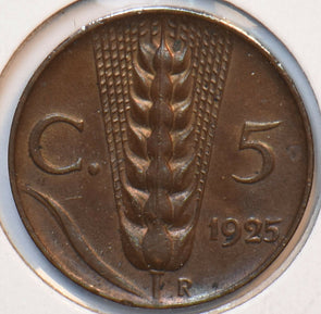 Italy 1925 5 Centesimi 193675 combine shipping
