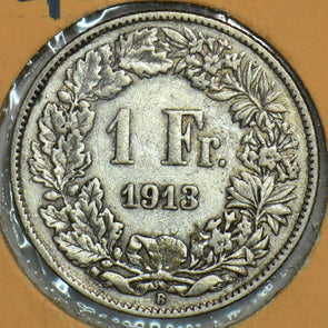 Switzerland 1913 Franc 153171 combine shipping