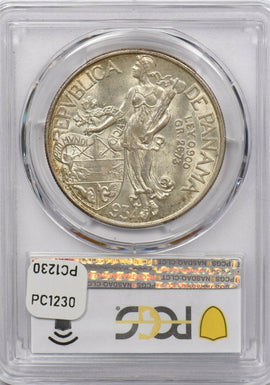 Panama 1934 Balboa PCGS Ms 64 rare condition PC1230 combine shipping