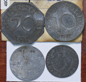 Germany 1917 50/50/10/5 Pfennig City of Dortmund 490294 combine shipping