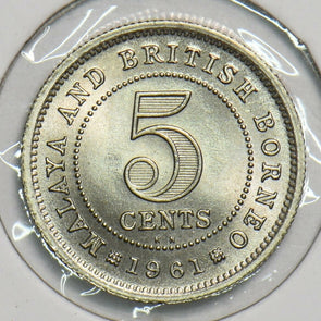 Malaya 1961 5 Cents 298483 combine shipping