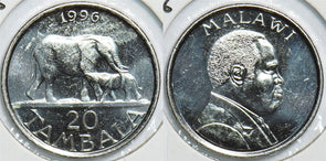 Malawi 1996 20 Tambala Elephant animal 198374 combine shipping