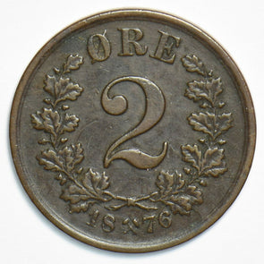 Norway 1876 2 Ore 0 240841 combine shipping