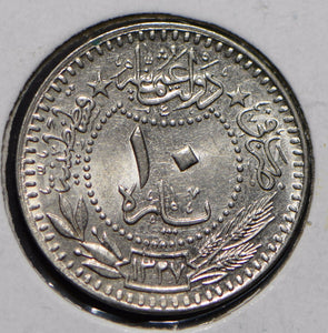 Turkey 1911 AH 1327 10 Para  290153 combine shipping