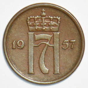 Norway 1957 2 Ore 153262 combine shipping