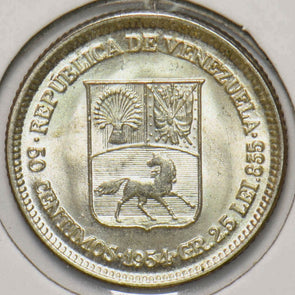 Venezuela 1954 50 Centimos Horse animal 293021 combine shipping