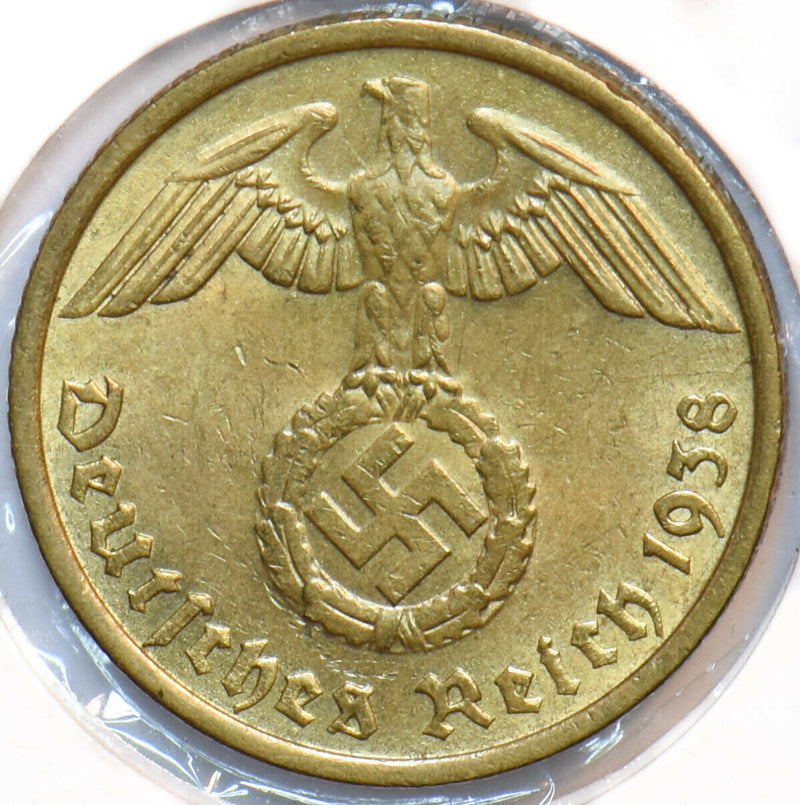 Germany 1938 Low Mintage 10 Pfennig Eagle animal 490397 combine shipping