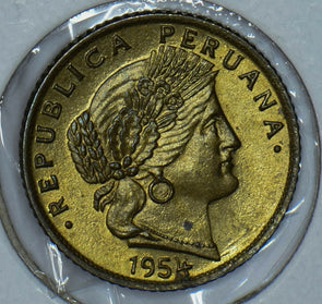 Peru 1954 5 Centavos 190808 combine shipping
