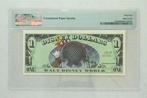 Disney Dollar 2000 Dollar PMG Choice UNC 64EPQ DIS65. Mickey. Epcot Center Mill