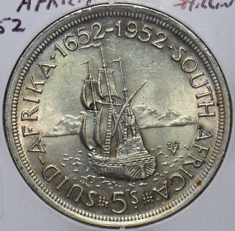 South Africa 1952 5 Shillings 295994 combine shipping