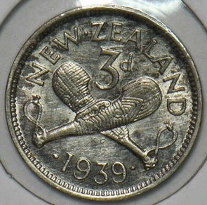 New Zealand 1939 3 Pence 152372 combine shipping