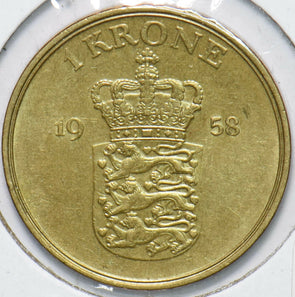 Denmark 1958 Frederik IX Krone Lion animal 901950 combine shipping