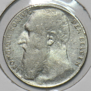 Belgium 1901 FL 50 Centimes Lion animal 151635 combine shipping