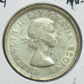 Canada 1954 25 Cents Caribou animal AU UNC 197915 combine shipping
