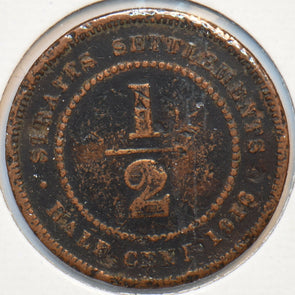 Straits Settlements 1813 1/2 Cent 193475 combine shipping
