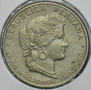 Peru 1921 20 Centavos 240325 combine shipping
