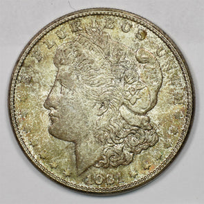 1921-S Morgan Dollar Silver Original toning CH BU ++ U0293