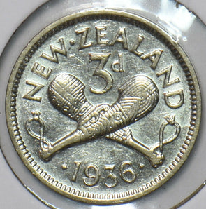 New Zealand 1936 3 Pence 151396 combine shipping