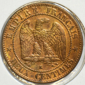 France 1862 K 2 Centimes Eagle animal 298091 combine shipping