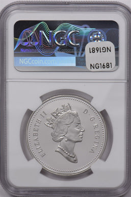 Canada 1999 Dollar Silver NGC Proof 70 UC Voyage of Juan Perez 225th Anniversary