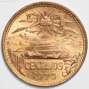 Mexico 1973 20 Centavos Eagle animal Snake 197488 combine shipping