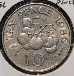 Guernsey 1986 10 Pence  191161 combine shipping
