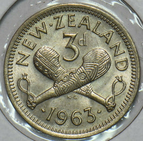 New Zealand 1963 3 Pence 196437 combine shipping