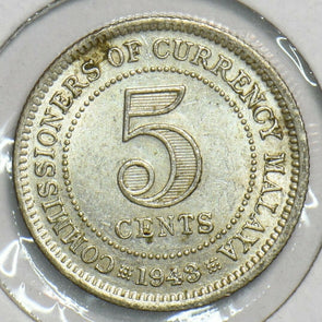 Malaya 1943 5 Cents 0 240818 combine shipping