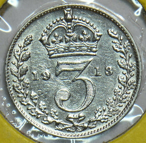 Great Britain 1913 3 Pence/Threepence 197371 combine shipping