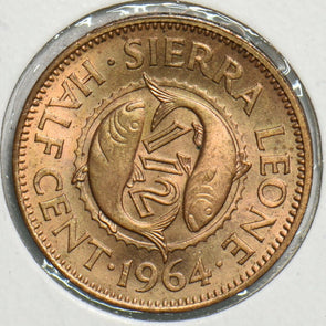 Sierra Leone 1964 1/2 Cent Fishanimal 197833 combine shipping