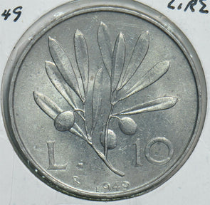 Italy 1949 10 Lire 198143 combine shipping