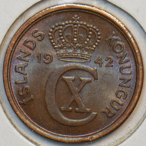 Iceland 1942 2 Aurar 195558 combine shipping