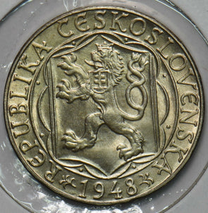 Czechoslovakia 1948 100 Korun Lion animal Charles University 296864 combine ship